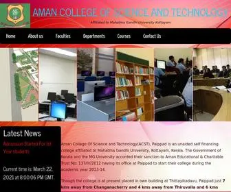 Amancollege.in(AMAN COLLEGE OF SCIENCE AND TECHNOLOGY) Screenshot