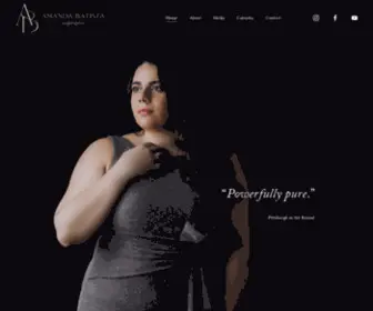 Amandabatista.com(NY-based operatic mezzo) Screenshot