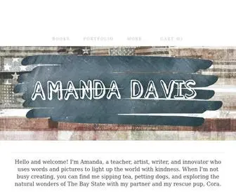 Amandadavisart.com(Amanda Davis Art and Writing) Screenshot