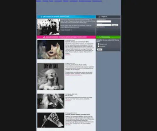 Amandajenssen.com(Amanda Jenssen största fansite och community. Senaste singel) Screenshot