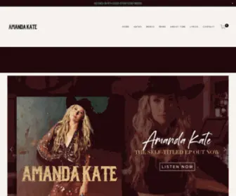 Amandakatemusic.com(Amanda Kate) Screenshot