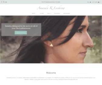 Amandaklockrow.com(Amanda K Lockrow Jewelry) Screenshot