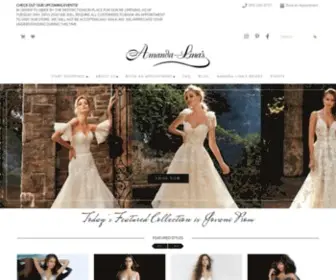 Amandalinas.com(Wedding Dresses & Bridal Boutique Toronto) Screenshot