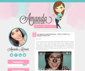 Amandamercuri.com(Mércuri) Screenshot