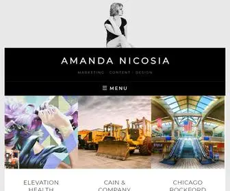 Amandanicosia.com(Copywriting) Screenshot