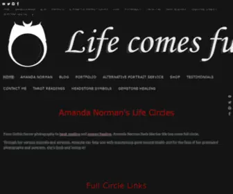 Amandanorman.com(Graveyard and Dark Gothic Horror Photography) Screenshot