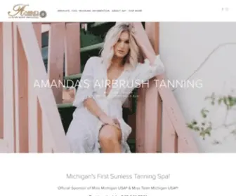 Amandasairbrushtanning.com(Amanda's Airbrush Tanning) Screenshot