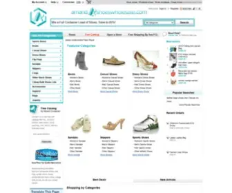 Amandashoeswholesale.com(Stock Shoes) Screenshot