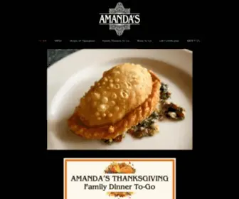 Amandasrestaurant.com(Amanda's Restaurant) Screenshot