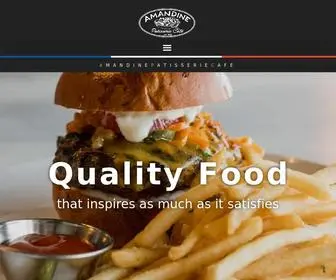 Amandinepatisseriecafe.com(Serving Los Angeles the best dishes and desserts in the city) Screenshot