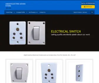 Amanelectrics.com(AMAN ELECTRIC GOODS STORE) Screenshot