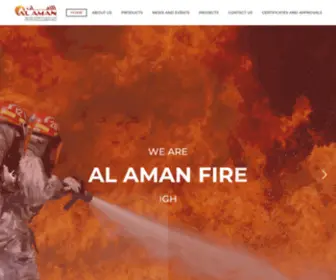 Amanfire.com(Makers of Fire Fighting Equipment) Screenshot