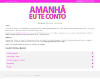 Amanhaeuteconto.com.br(Amanhã) Screenshot