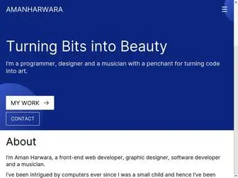 Amanharwara.xyz(Aman Harwara) Screenshot