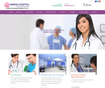 Amanhospital.com(Aman Hospital) Screenshot