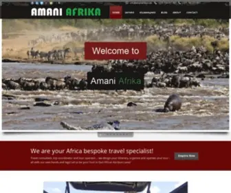 Amaniafrika.com(Private Safaris) Screenshot
