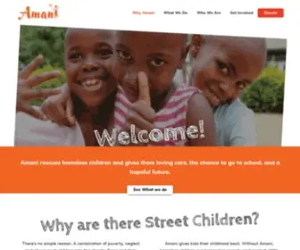 Amanikids.org(Amani Children’s Home) Screenshot