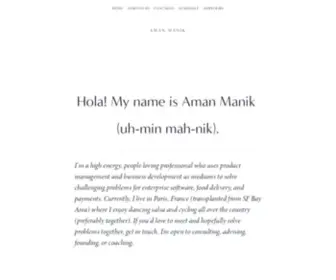 Amanmanik.com(Aman Manik) Screenshot