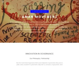 Amanmovement.org(Aman Movement) Screenshot