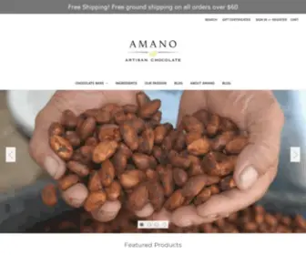 Amanochocolate.com(Amano Artisan Chocolate) Screenshot
