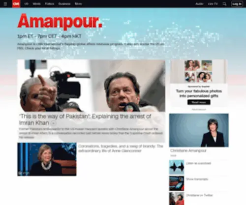 Amanpour.com(CNN.com Blogs) Screenshot