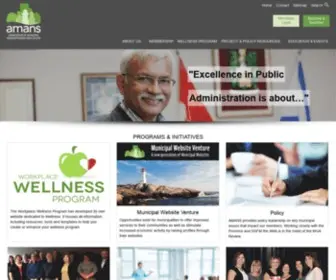 Amans.ca(Association of Municipal Administrators Nova Scotia) Screenshot