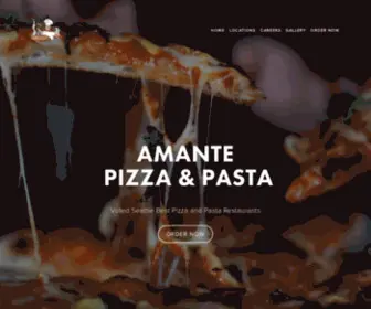 Amantepizzaandpasta.com(Amante Pizza and Pasta) Screenshot