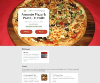 Amantepizzaeverett.com(Amante Pizza & Pasta) Screenshot