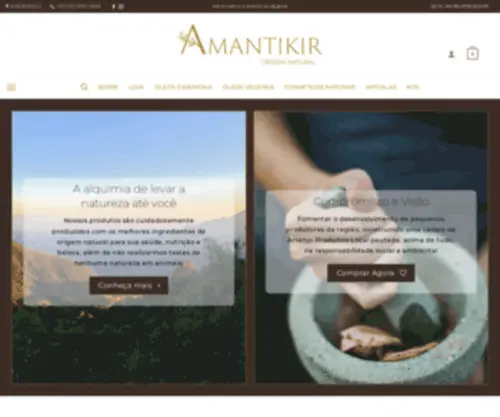 Amantikirnatural.com.br(Amantikir) Screenshot