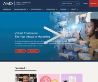 Ama.org(American Marketing Association) Screenshot