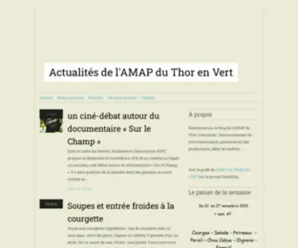 Amap-LE-Thor-EN-Vert.fr(Bienvenue sur le blog de l'AMAP du Thor (Vaucluse)) Screenshot