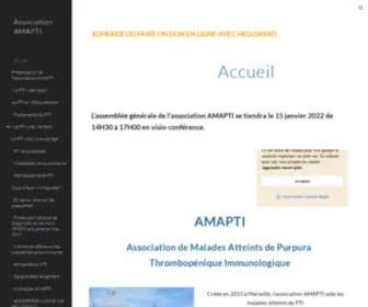 Amapti.org(Association AMAPTI) Screenshot