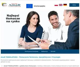 Amar-Translations.pl(Biuro TĹumaczeĹ AmaR) Screenshot