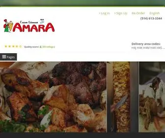 Amaramontreal.com(Restaurant Amara) Screenshot