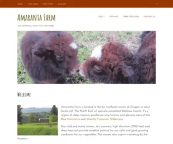 Amarantafarm.com(Yak Breeding Stock and Yak Meat) Screenshot