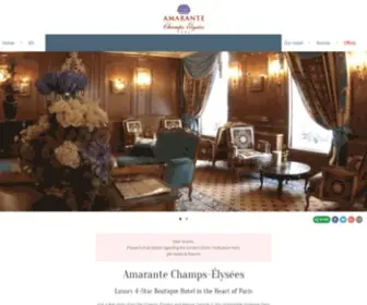 Amarantechampselysees.com(Amarante Champs) Screenshot