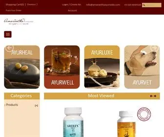 Amaranthaayurveda.com(Amarantha Ayurveda) Screenshot