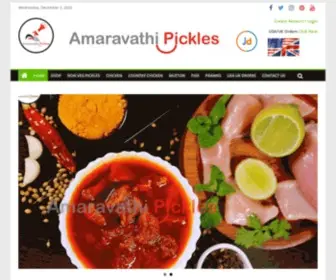Amaravathipickles.com(Amaravathi Pickles) Screenshot