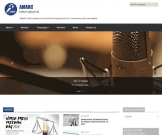 Amarc.Radio(Umbrella organisation for community radio worldwide) Screenshot