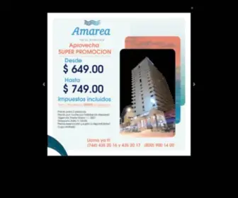 Amarea.com.mx(Amarea Hotel) Screenshot