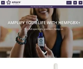 Amarehempoil.com(Amare Global®) Screenshot