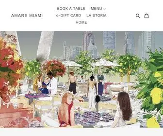 Amareristorante.com(Amare Miami) Screenshot