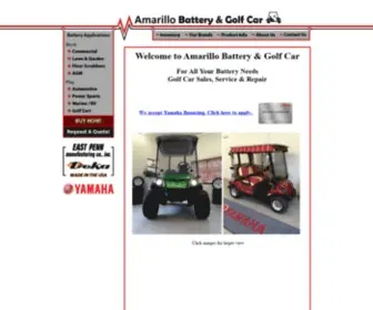 Amarillobattery.com(Amarillo Battery & Golf Car) Screenshot