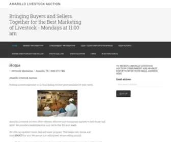 Amarillolivestockauction.com(Bringing Buyers and Sellers Together for the Best Marketing of Livestock) Screenshot