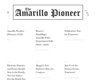 Amarillopioneer.com(The Amarillo Pioneer) Screenshot