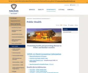 Amarillopublichealth.com(Public Health) Screenshot