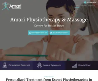Amariphysio.com(Amari Physio and Massage) Screenshot