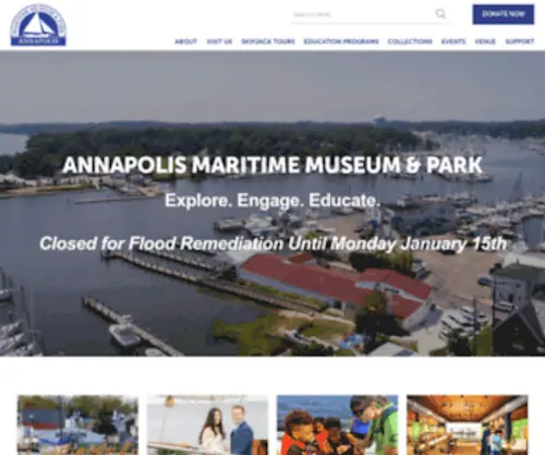 Amaritime.org(The Annapolis Maritime Museum) Screenshot