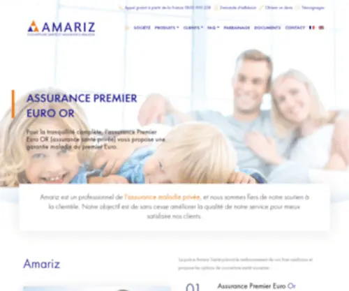Amariz.co.uk(Expert en assurance maladie privée en France) Screenshot
