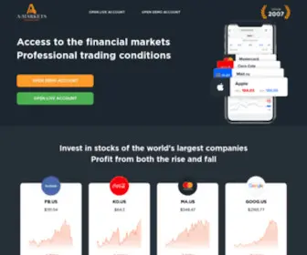 Amarketsmoney.online(Professional trading conditions) Screenshot